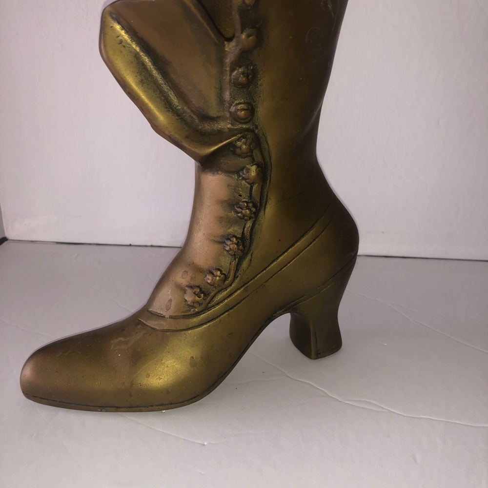 VTG solid brass Victorian boot - Picture 4 of 6